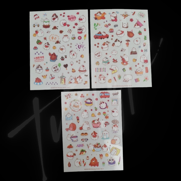 ⭐️3/$20⭐️ Molang & Friends Transparent Sticker Sheets - Picture 3 of 3